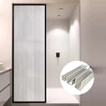 Aluminum Alloy U-shaped groove Black Aluminum Trough Shower Room Glass Edge Banding Partition Pre-installed Card groove
