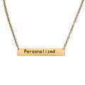 Customized Name Necklaces for Women Bar Letter Initials Stainless Steel Jewelry for Party Personalized Anniversary Gift