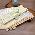 Personalized Paper Folding Fan with Bamboo Handle Custom Logo Color Package Printing Image