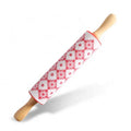 BPA Free 12 Inch Non Stick Surface Wooden Handle Silicone Rolling Pin