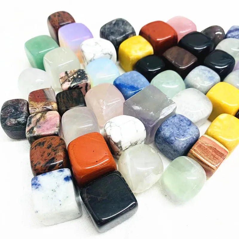 Wholesale Nature Bulk Crystal Mixed Tumbled Stones Rose Quartz Cubes for Sale