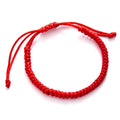 Hot Sale Red Black Buddhist Tibetan Woven Rope Bracelet Handmade Lucky Friendship Couple Bracelet for Unisex