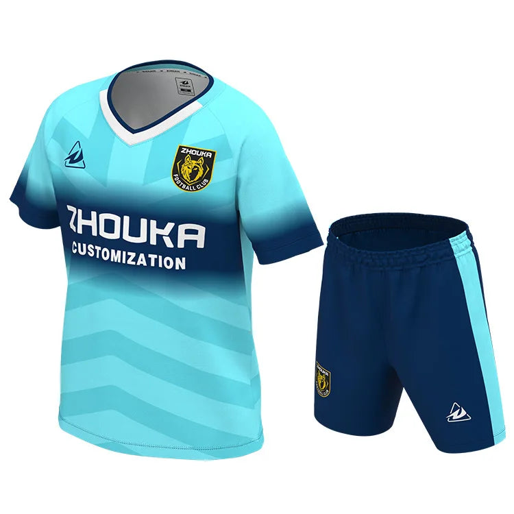 Children Football Club Clothing Custom Logo Football Soccer Jersey Uniforms Training Academy Kids Soccer Jersey