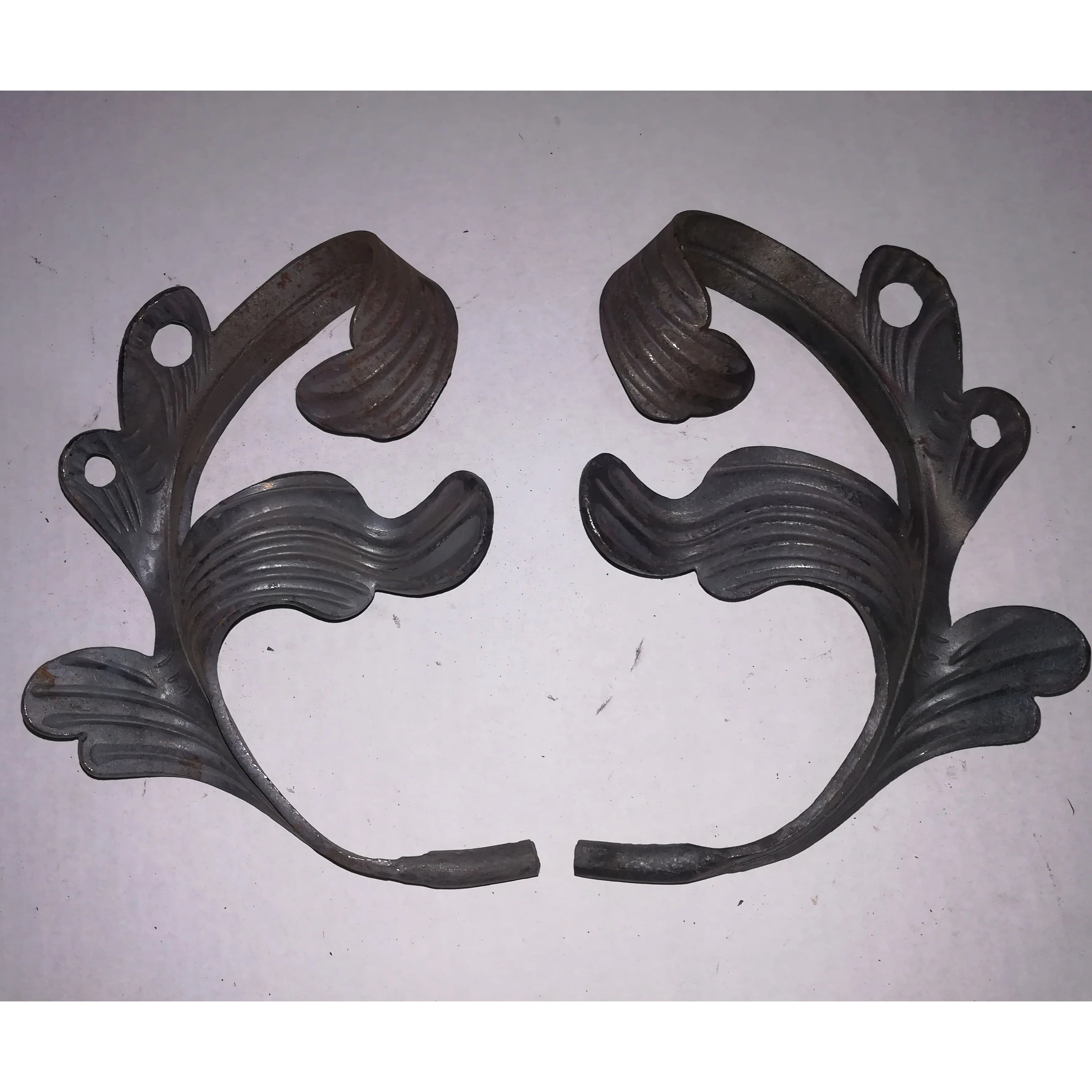 Components Elements Wrought Iron Stair Panels Leaves for Stair Porch Railing Parts Handrail Balustrade Gate Fence