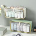 Divider Storage Bins for Underwear No Punch Wall Mount Removable Partition Ties Socks Underwear Storage Box with Lid