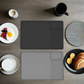 Custom logo Silicone Grey Coffee Mat for Countertops for Coffee Maker and Espresso Machine Mat Sustainable Silicone Countertops