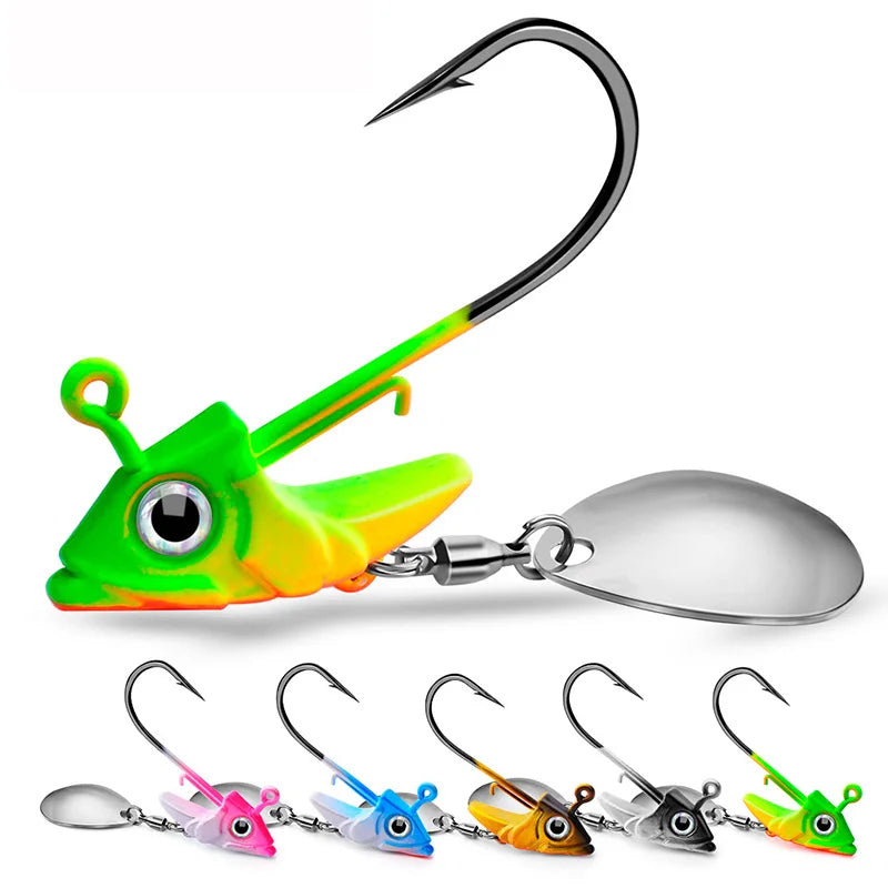 Hotsale Model Swim Bait Fish Shape Spinner Jig Hook Lead Jigheads Fish Shape Jig Heads