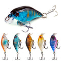 2022 New 4cm 4.6g 5colors Crank Fishing Lure 3D Eyes Bait Tackle Artificial Lures Cheap Hard Bait Tackle Artificial Lures