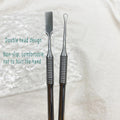 New Good Quality Non-slip Handle Stainless Steel Remover Nail Cuticle Nail Pusher Cuticle Remover