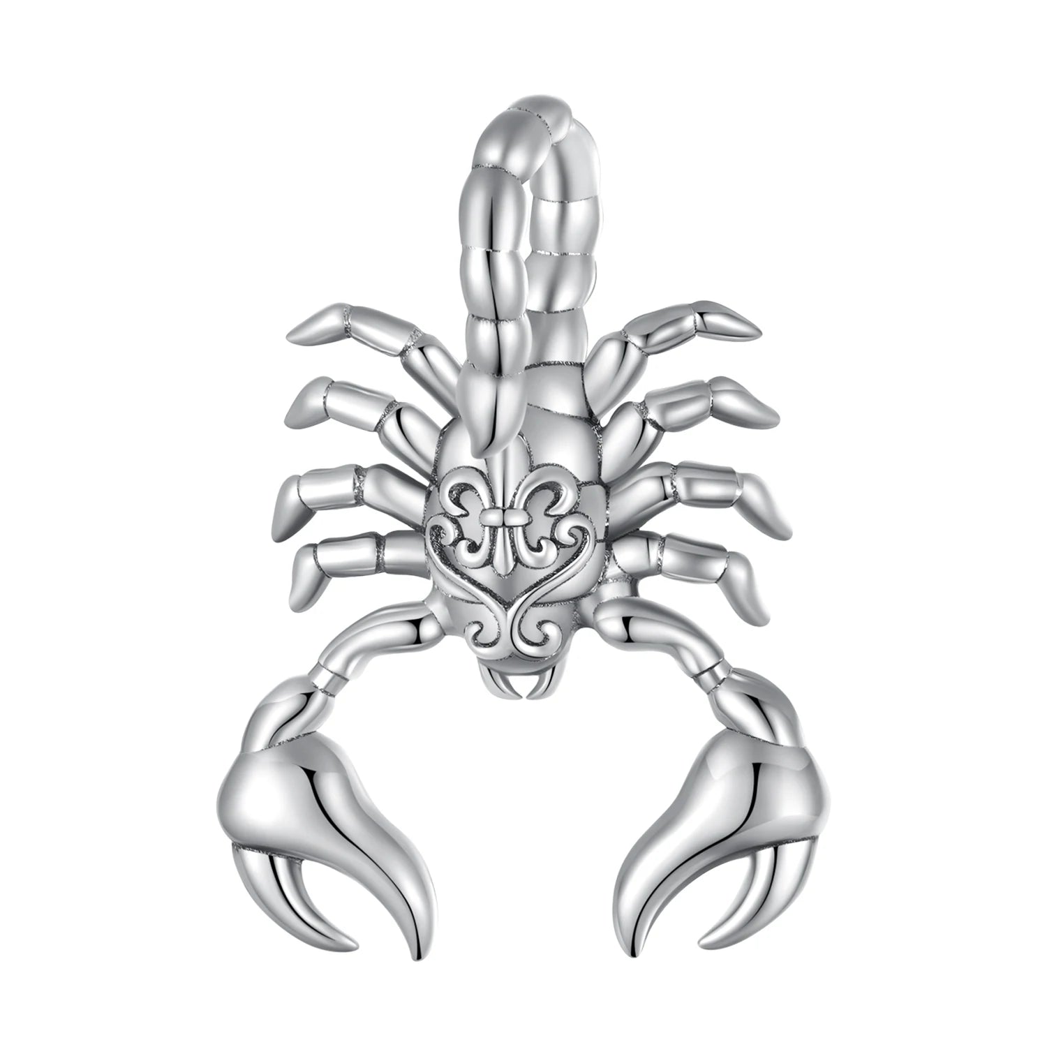 Wholesale 925 Sterling Silver Retro Scorpion Bead Charm Fit Bracelet Women Fashion Jewelry Accessories DIYSCC2509