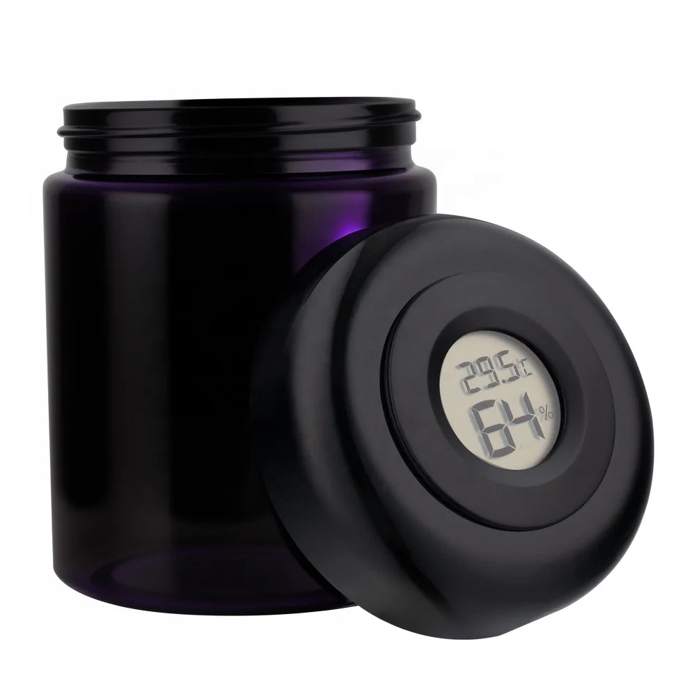 High-Tech 100ML UV Glass Jar Herb Grinder Stash Mason Jar Back to School Accessory