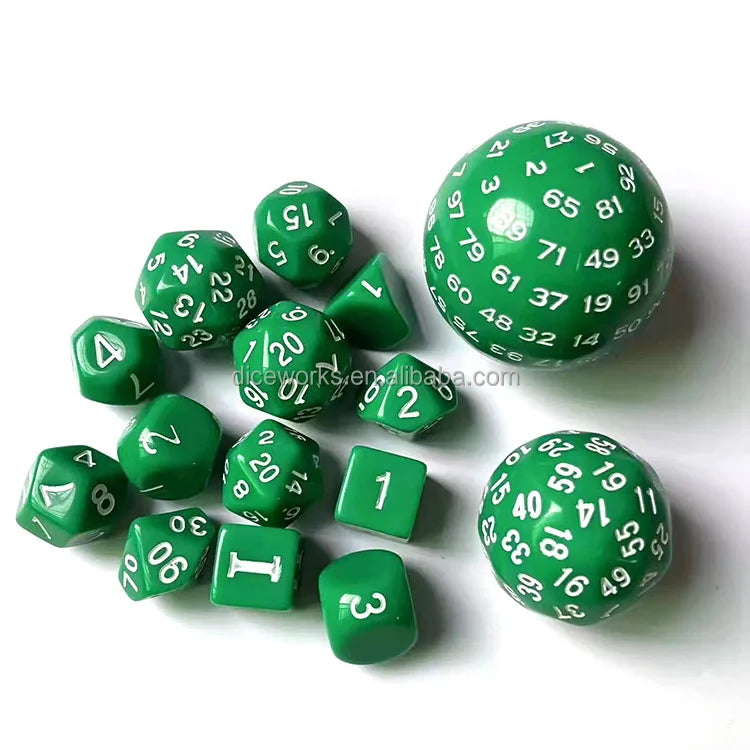 Custom D30 Dice Set 16mm Round Corner Transparent RPG Board Games & DnD Accessories Made of Resin & Acrylic
