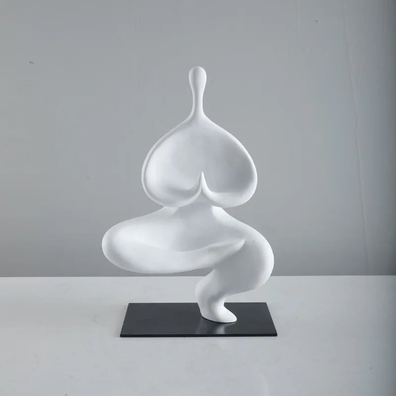 Modern Minimalist Home Decor Resin Crafts Dropshipping Yoga Sculpture Portraits Ornaments
