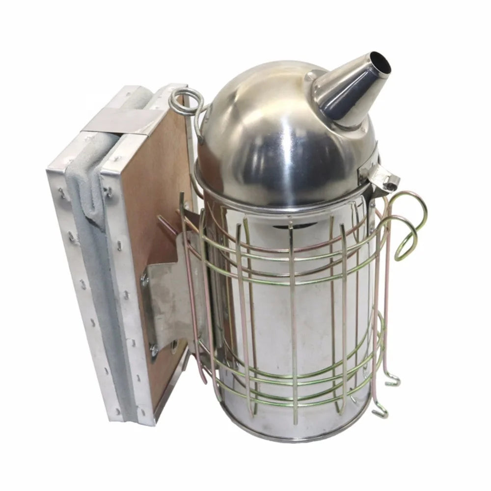 Bee Smoker 301 Stainless Steel Manual Beekeeper Driving Bees Tools