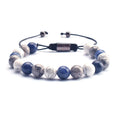 Fashion Designer Jewelry Christmas Gifts Crystals Healing Stones Beads Adjustable Gemstone Rope Braid Bracelet