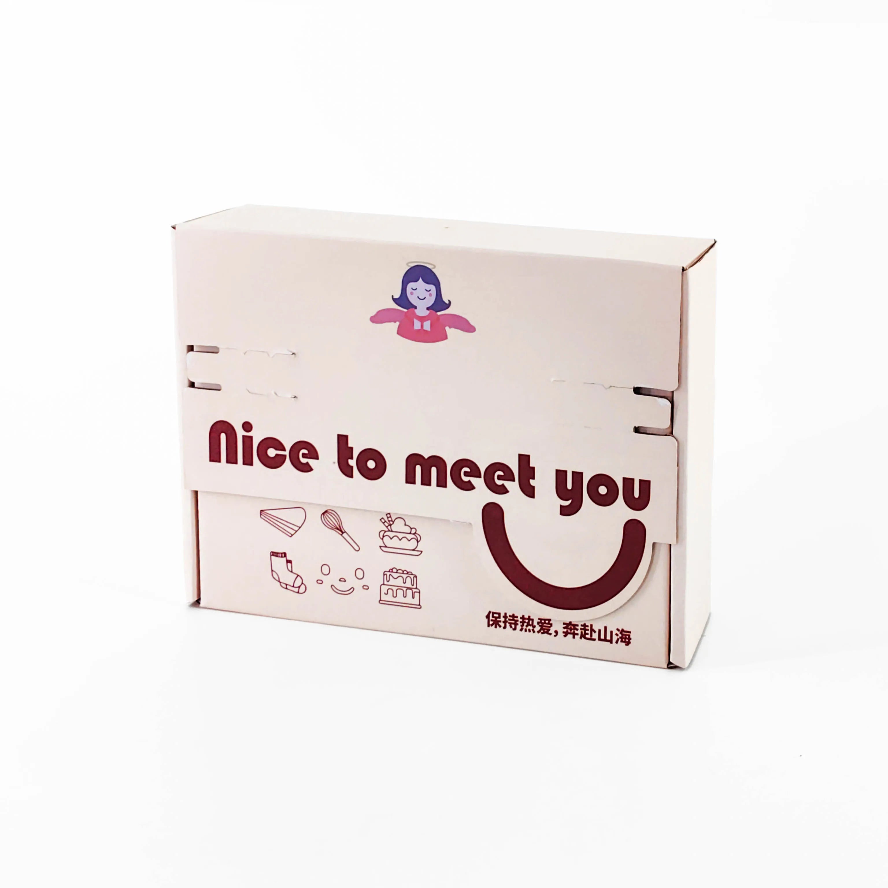 Custom Logo Cloth Storage Foldable Packaging Tear Strip Kraft Corrugated Box Printing Printed Mailer Shipping Boxes for Clothes