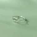 Fashion 925 Sterling Silver Minimalist Ring Adjustable Open Tree Branch Shape Finger Rings Jewelry for Women Girls