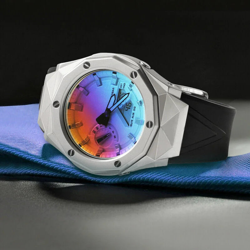 Top Quality 5th Modified Metal Rubber Luxury 316l Stainless Steel Mod Sport Watch GA2100 Case