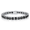 Man Bracelet Factory Customs Pass Diamond Tester Asscher Cut Man Tennis Black Moissanite Chain