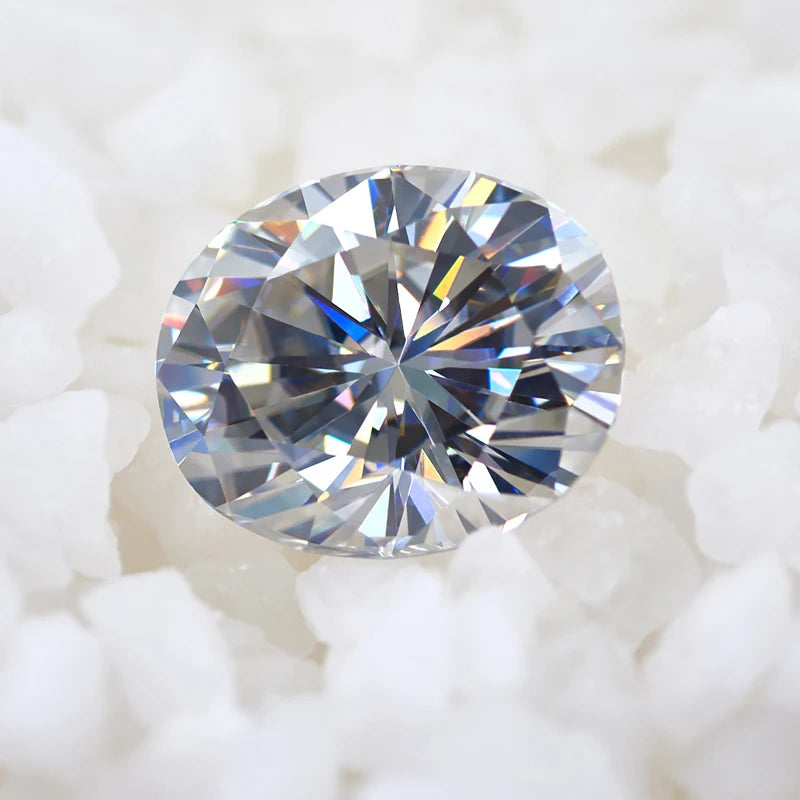 5x7mm 6x8mm Oval Cut Moissanite Diamonds EF VVS Lab Created Fancy Moissanites for Rings Earrings Making