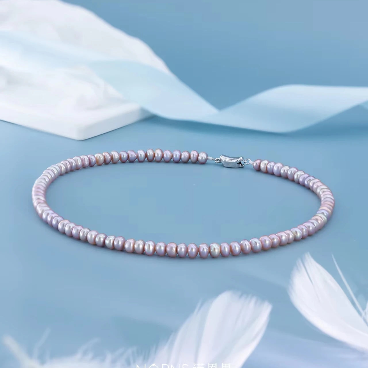 High-Quality Pink & Purple 6-7mm Natural Freshwater Pearl Necklace Real Pearl Fashion Jewelry for Women Gift Selection