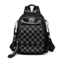 Sequin Black Colour Nice Shoulder Fancy Pu Leather School Bags for College Girls