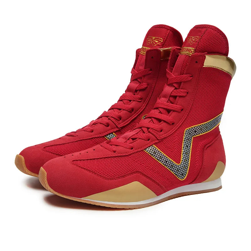 Manufacturer Wholesale High-end Leather Anti Slip Wear-Resistant Boxing Shoes for Men