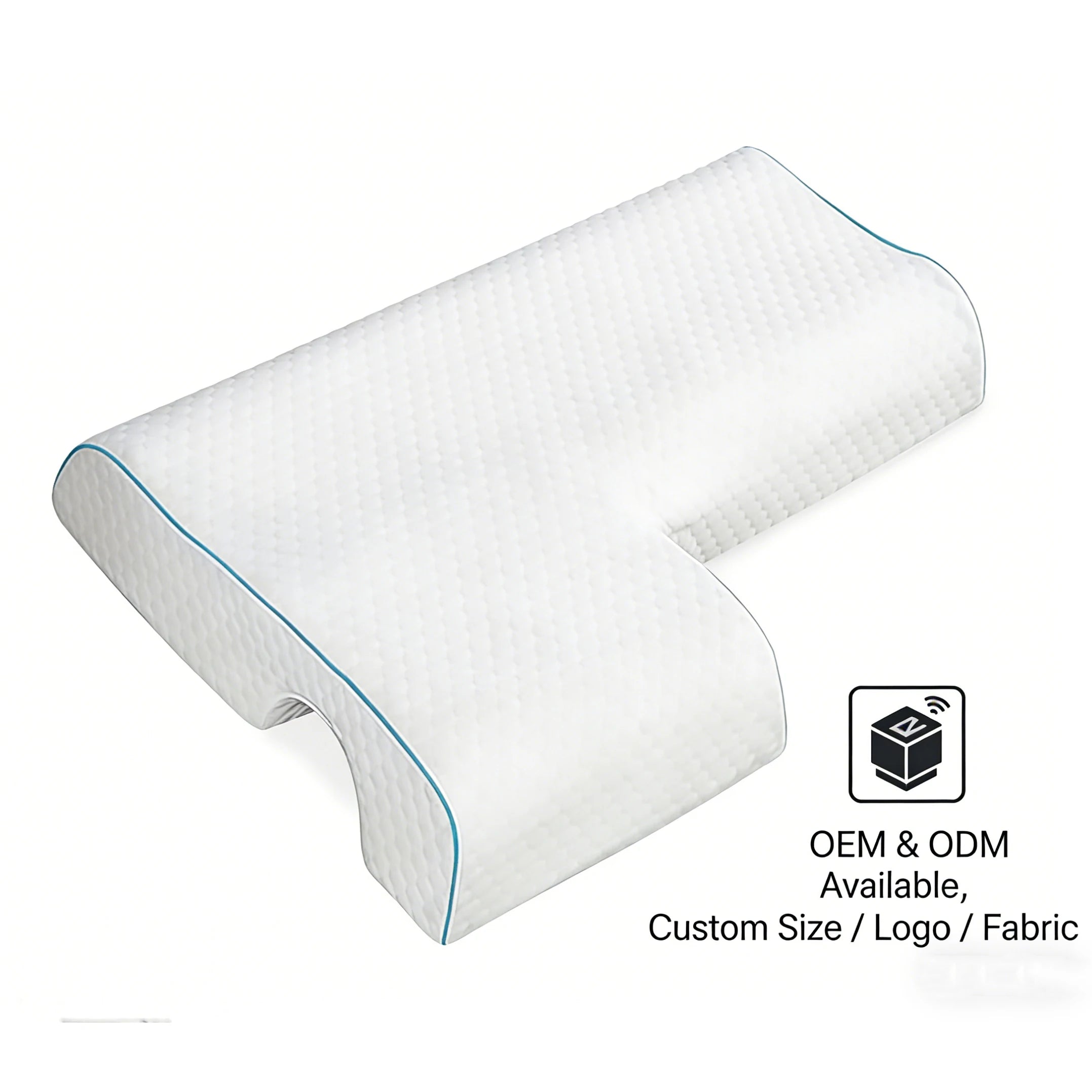 Ergonomic Couple Pillow with Arm Relief Cutout - Breathable Memory Foam for Co-Sleeping Comfort