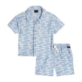 Stylish Pattern Pajama Sets Short Sleeve Custom for Women Premium Breathable Sleepwear 2PCS OEM/ODM Support PJ Suit Nightwear