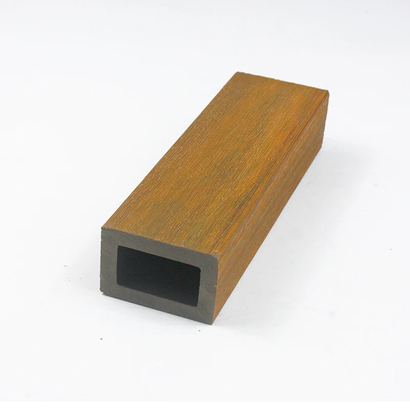 Modern Exterior Handrail Bridge Stair Wooden Composite WPC Railing Square Tube for Outdoor Use Waterproof & Anti-slip