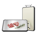 Dual-Sided 304 Stainless Steel Cutting Board Wheat Straw Kitchen Chopping Blocks