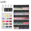 Lehchis 60-Colour Professional 15ml Soak off UV Gel Nail Polish Kit Long Lasting Liquid Nail Supplies for DIY Salon Designers