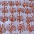 DIY 3cm Mini Carving Craft Flower Butterfly Fairy Rose Quartz Statue for Healing