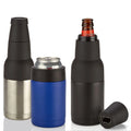 New 304 Stainless Steel 12oz Insulated Beer Bottle Insulator Double-Layer Cold Storage Jar for Beer Can Wholesale