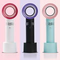 Wholesale Portable Handheld Slient Bladeless Mini Hand Fan Low Noise 1200Mah Handheld Mini Cooler With 3 Speed Level Near You