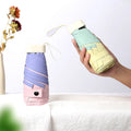 5 Fold Flat Umbrella Ultra-light Compact UV protection Mini Pocket Umbrella