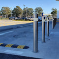 Top Mounted Led Bollard Light Stainless Steel Waterproof Parking Post Pole Fixed Bollard