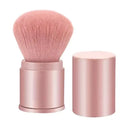Retractable Kabuki Makeup Brush Travel Brush Powder Cosmetics Portable Foundation Brush with Cover for Blush Loose 1pcs/opp Bag