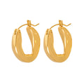 Wholesale Fashionable Unique Stainless Steel Designer Stainless Steel Plated 18 K Gold Earrings Stud