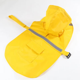 Hot Selling Pet Raining Jacket Portable Large Dog Raincoat Reflective Clothes Pet Dog Raincoat Windproof and Waterproof PU