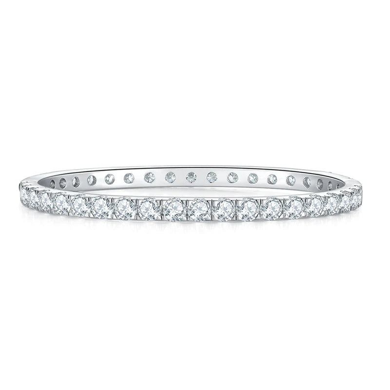 Tennis Bracelet Synthetic Moissanite Stone Ready to Ship Hot Sale Bracelet 925 Silver 4mm Tennis Bracelet