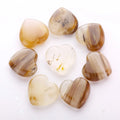 2026 STOCK ITEM 30mm Natural Puffy Birthday Gemstone Agate Heart