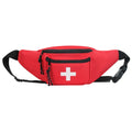New Trend Red Oxford Portable Utility Adjustable Belt Fanny Pack Survival Bags First Aid Waist Bag with Logo Custom