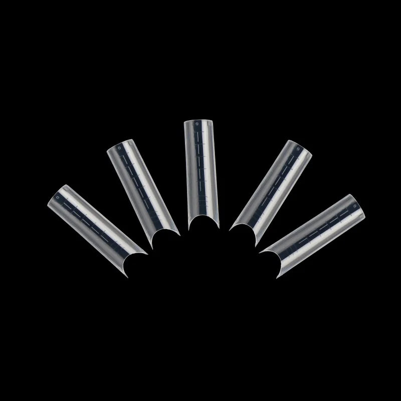 Square C Curve Gel Extension Dual System Nail Form Half Cover Long  Fingertips French Style 120 Pcs Box Package