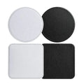 DIY Design Leather Coaster Customized Logo Car Coasters Sublimation Blank PU Leather Cup Coaster