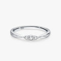 Ailmay Minimalist Design Sparkling Zirconia Finger Ring Real 925 Sterling Silver Female Wedding Statement Fine Silver Jewelry