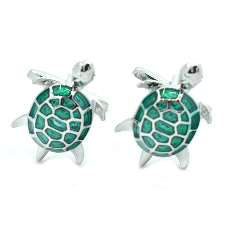 Wholesale Tortoise Shape Stylish Novelty Cufflinks Custom Mens Suit Shirt Fashion Accessory Wedding Tuxedo Trendy Jewelry Gift