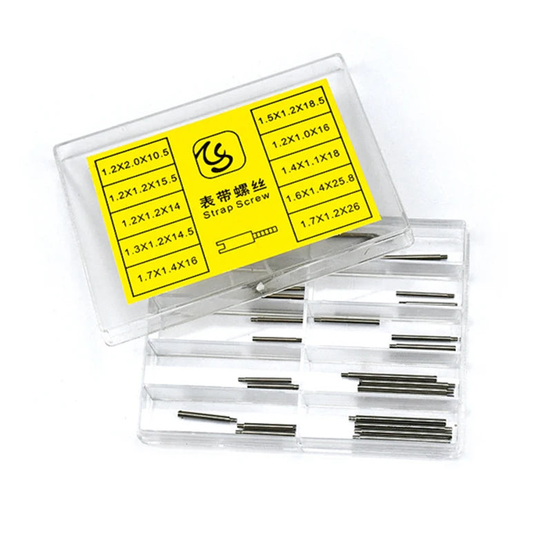 10 Kinds Small Screw & Nut Assortment Kit 50 Pcs Stainless Steel Tiny Screw Nut Repair Tool for Sunglass Cell Phone Watch