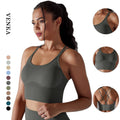 Women's New Design Soft High Impact Supportive Cross Strap Beautiful Back Crop Top Custom Logo Girl Sports Yoga Workout Bra