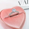 Diamond Cz Cubic Zirconia Gemstone Rings Unisex S925 Sterling Silver Engagement Wedding Anniversary Gift Platinum Plated